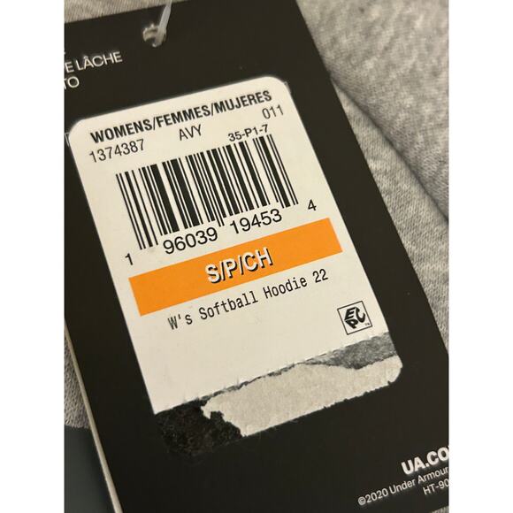 Under Armour Gray Softball Sweatshirt SZ S NWT - Picture 7 of 10